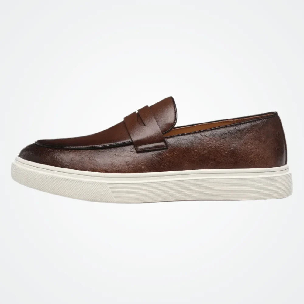 Leather Moccasin Slip-On for Men by Azenli