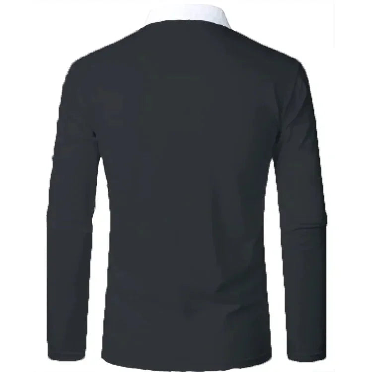 Men's Long Sleeve Polo Shirt Padrony Azenli