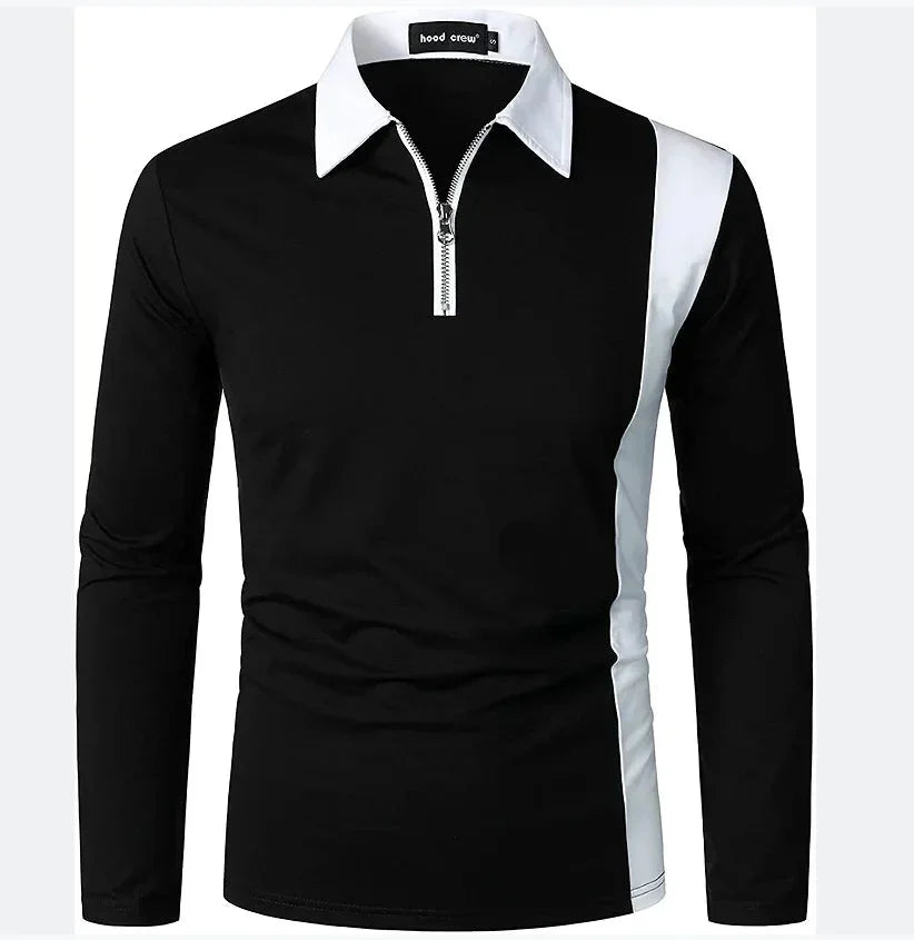 Men's Long Sleeve Polo Shirt Padrony Azenli