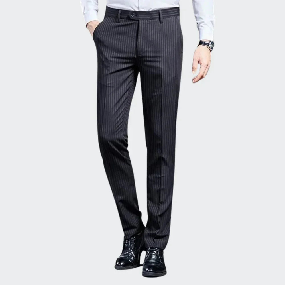 Premium Men's Suit Trousers Striped Azenli