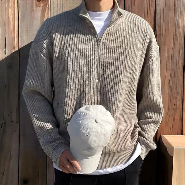 Azenli HALF-ZIP SWEATER