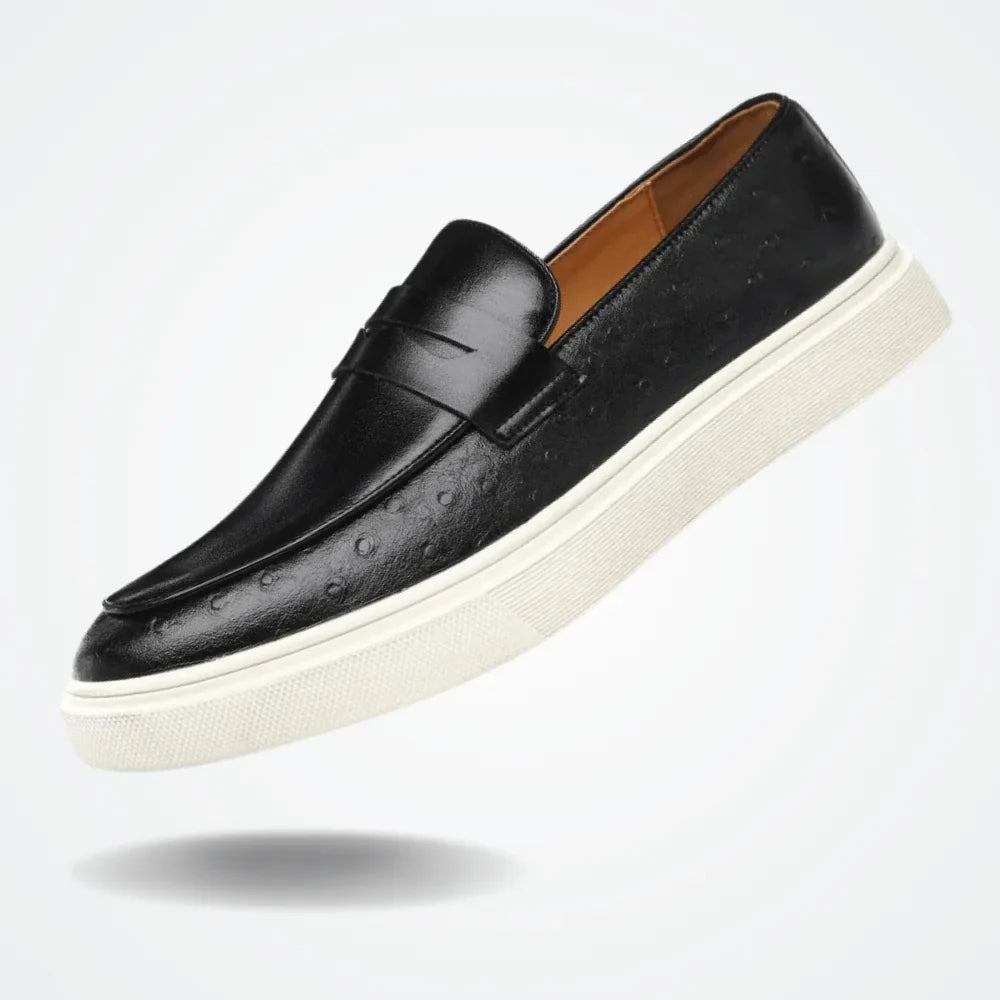Leather Moccasin Slip-On for Men by Azenli