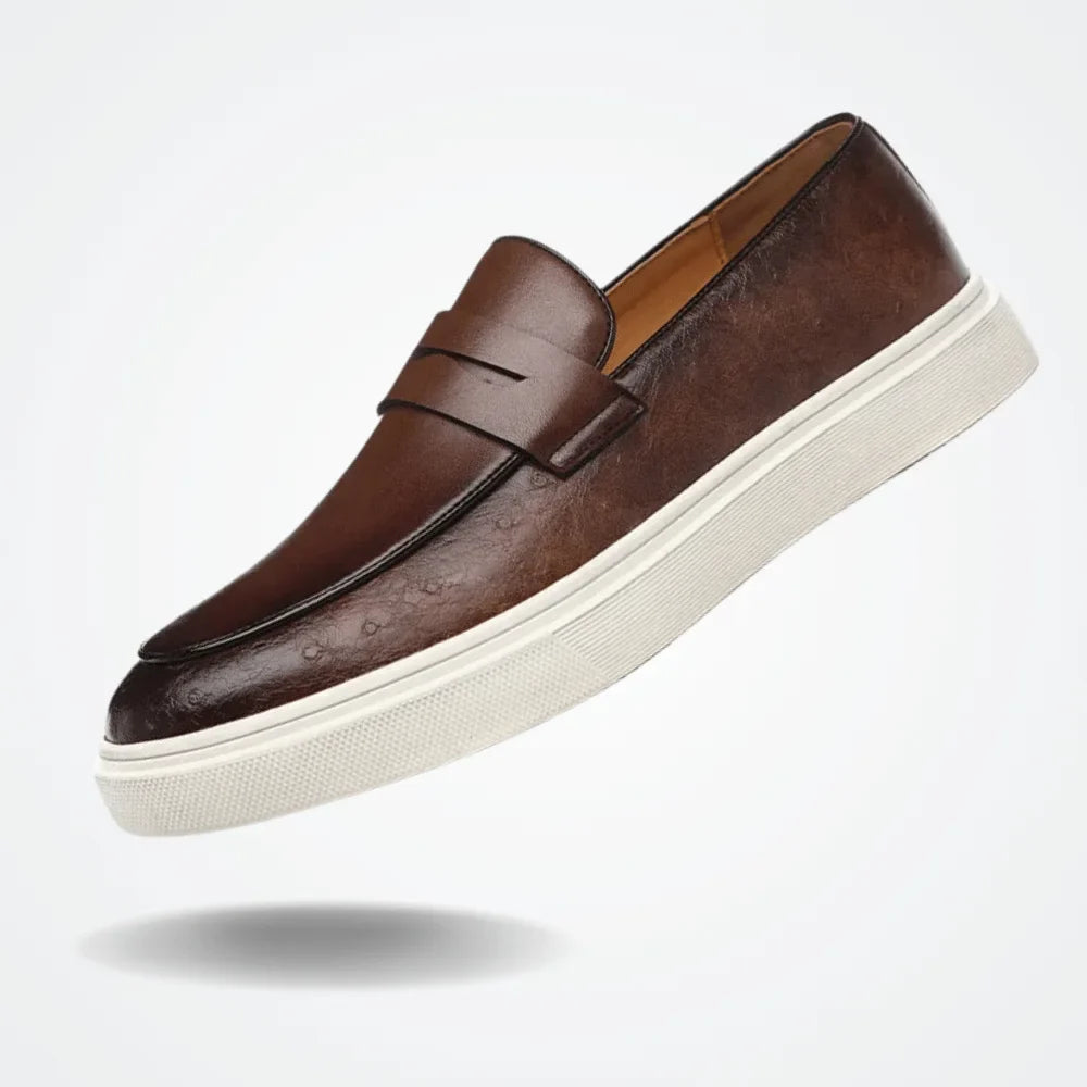 Leather Moccasin Slip-On for Men by Azenli