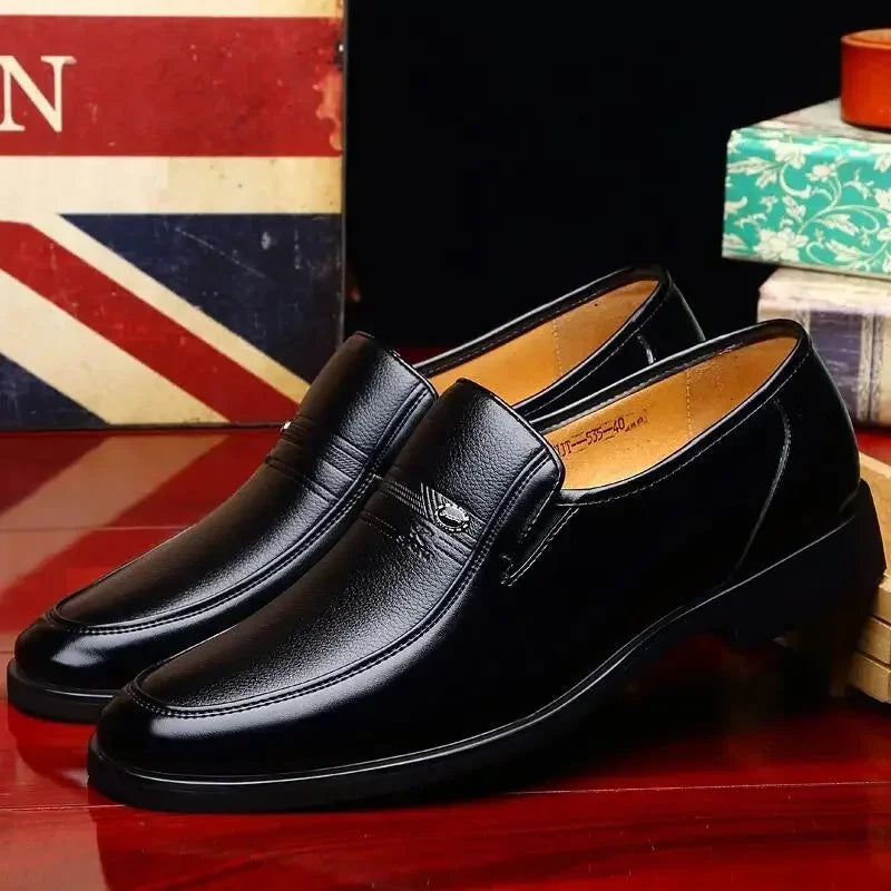 Luxurious Leather Slip-On