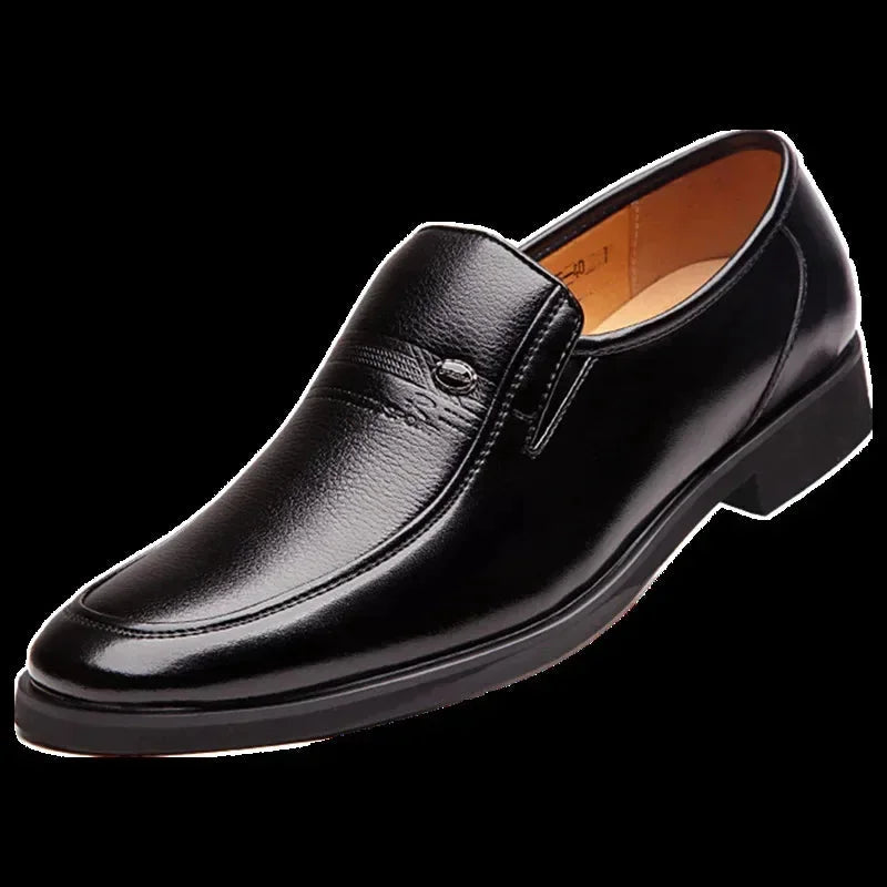 Luxurious Leather Slip-On
