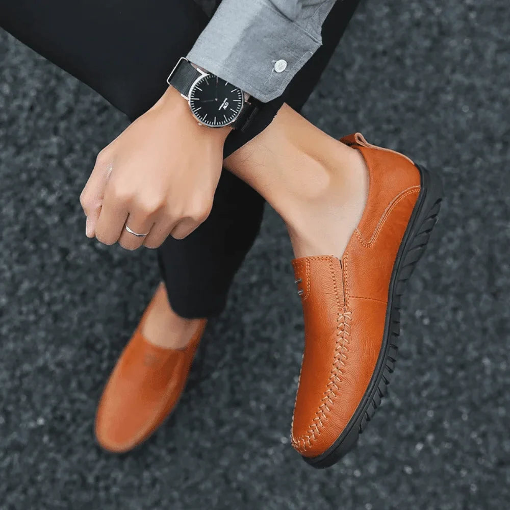 Men's Leather Moccasin Pisa Azenli