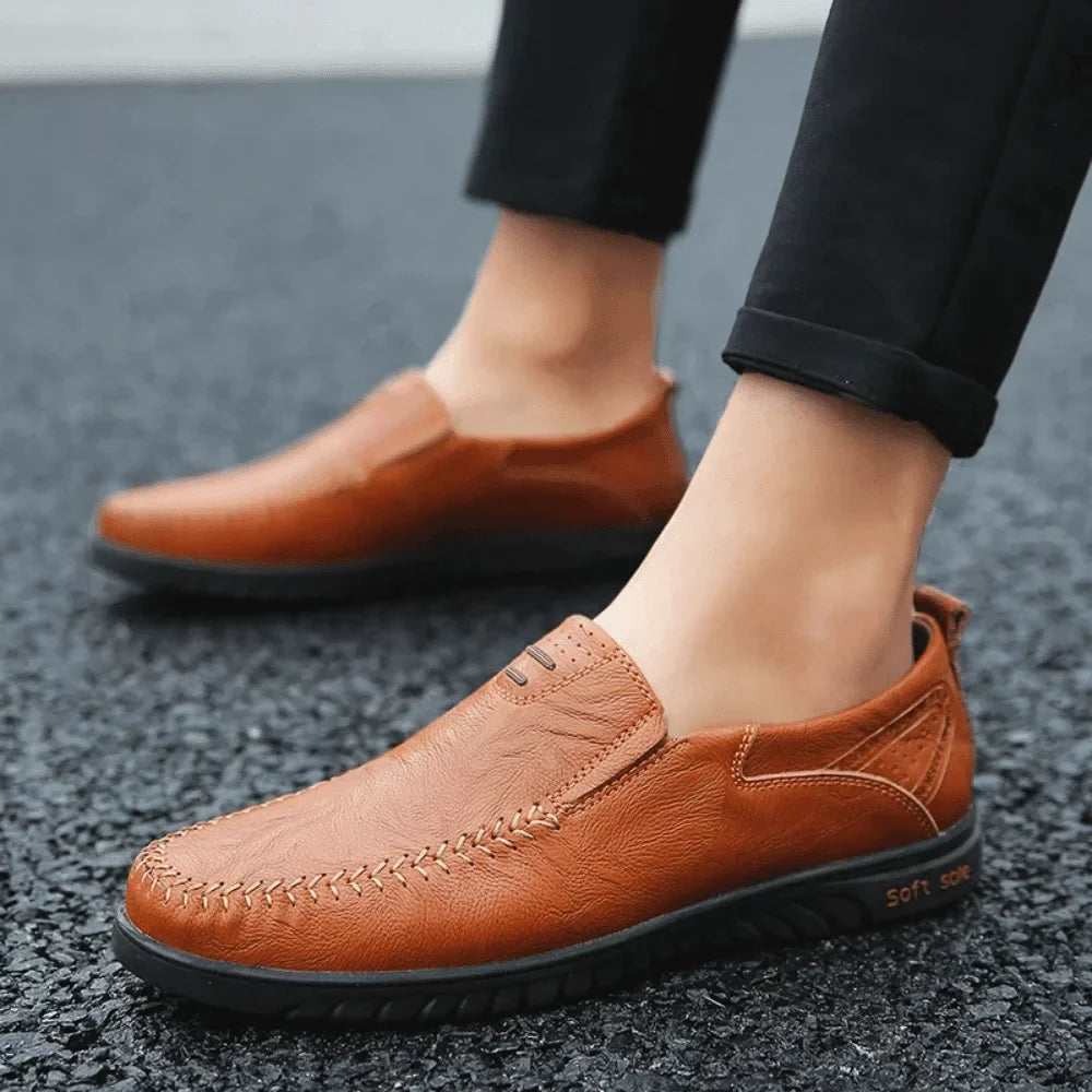 Men's Leather Moccasin Pisa Azenli