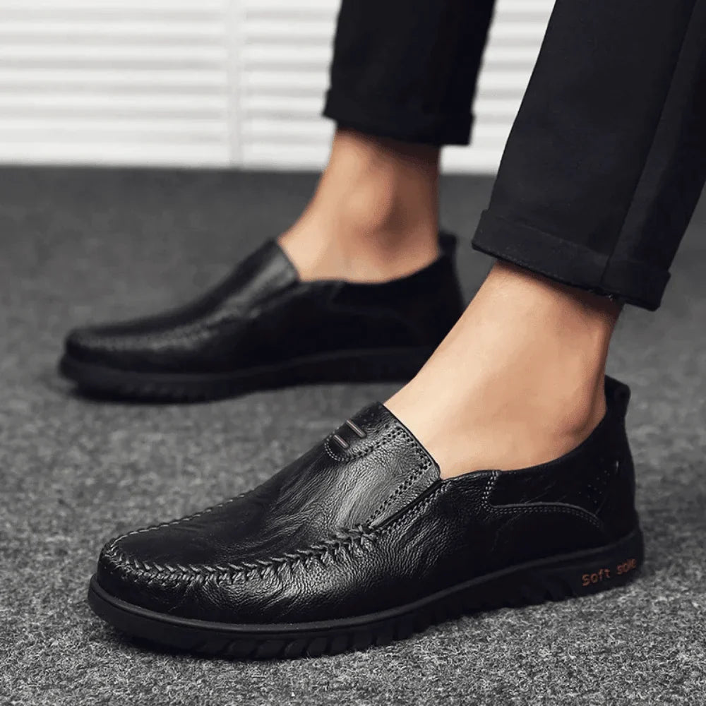 Men's Leather Moccasin Pisa Azenli