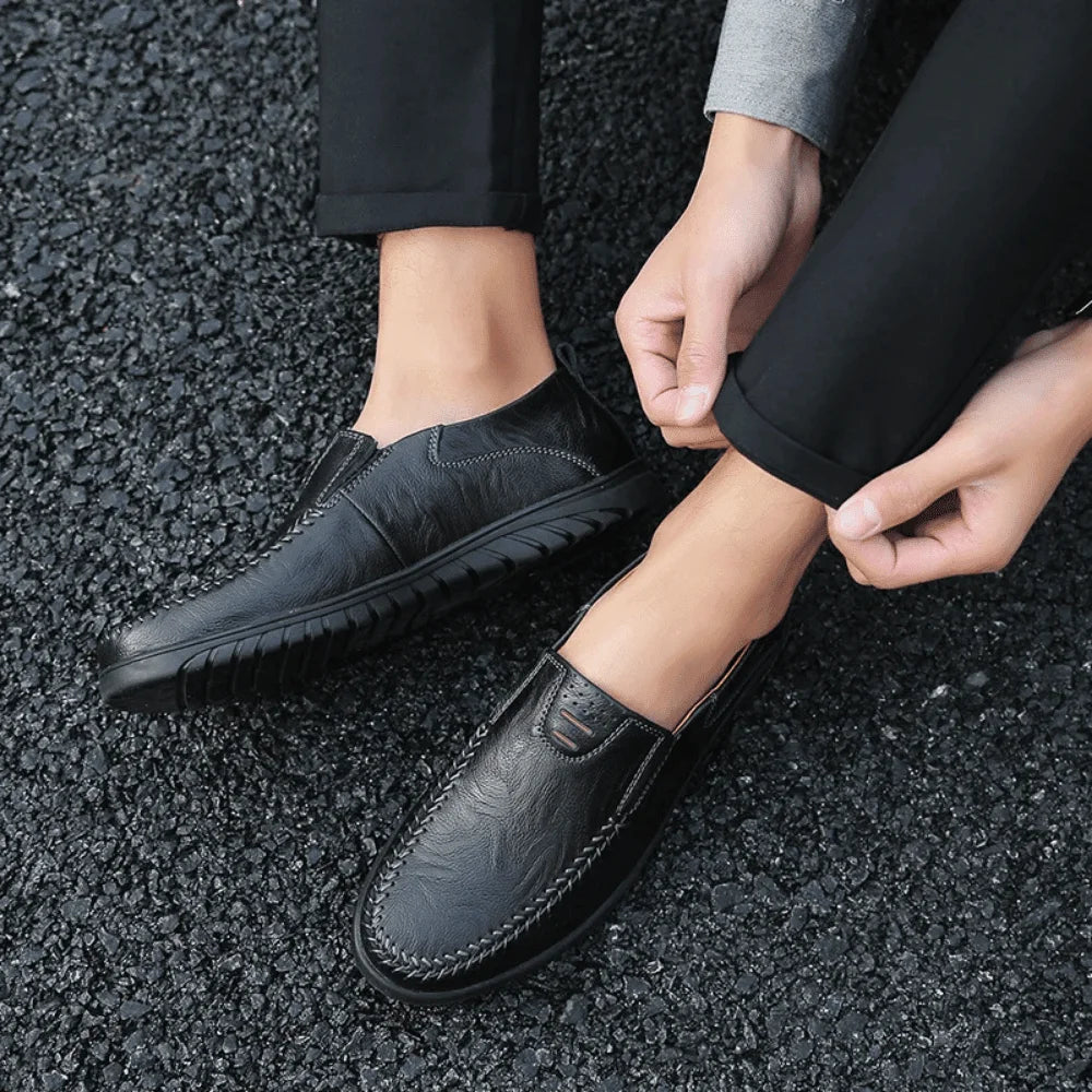 Men's Leather Moccasin Pisa Azenli