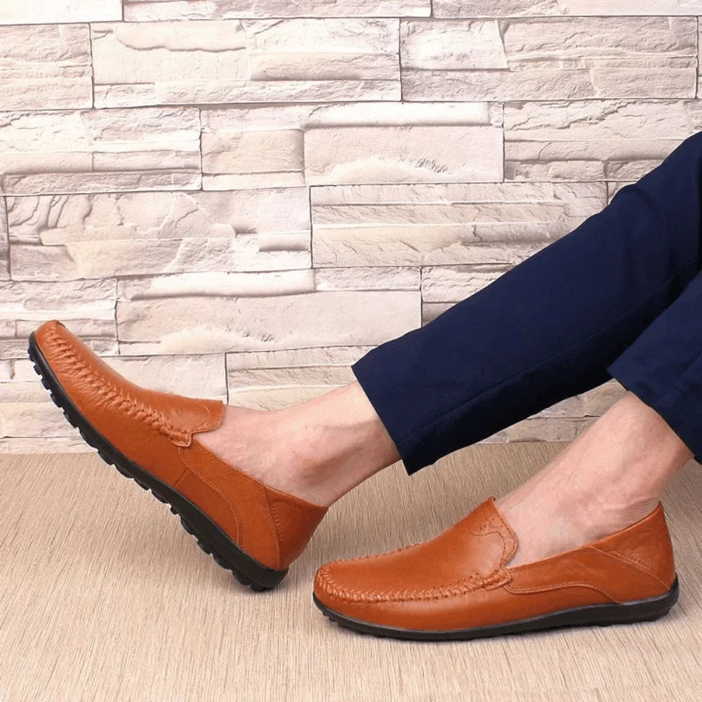 Men's Leather Moccasins Florença Azenli