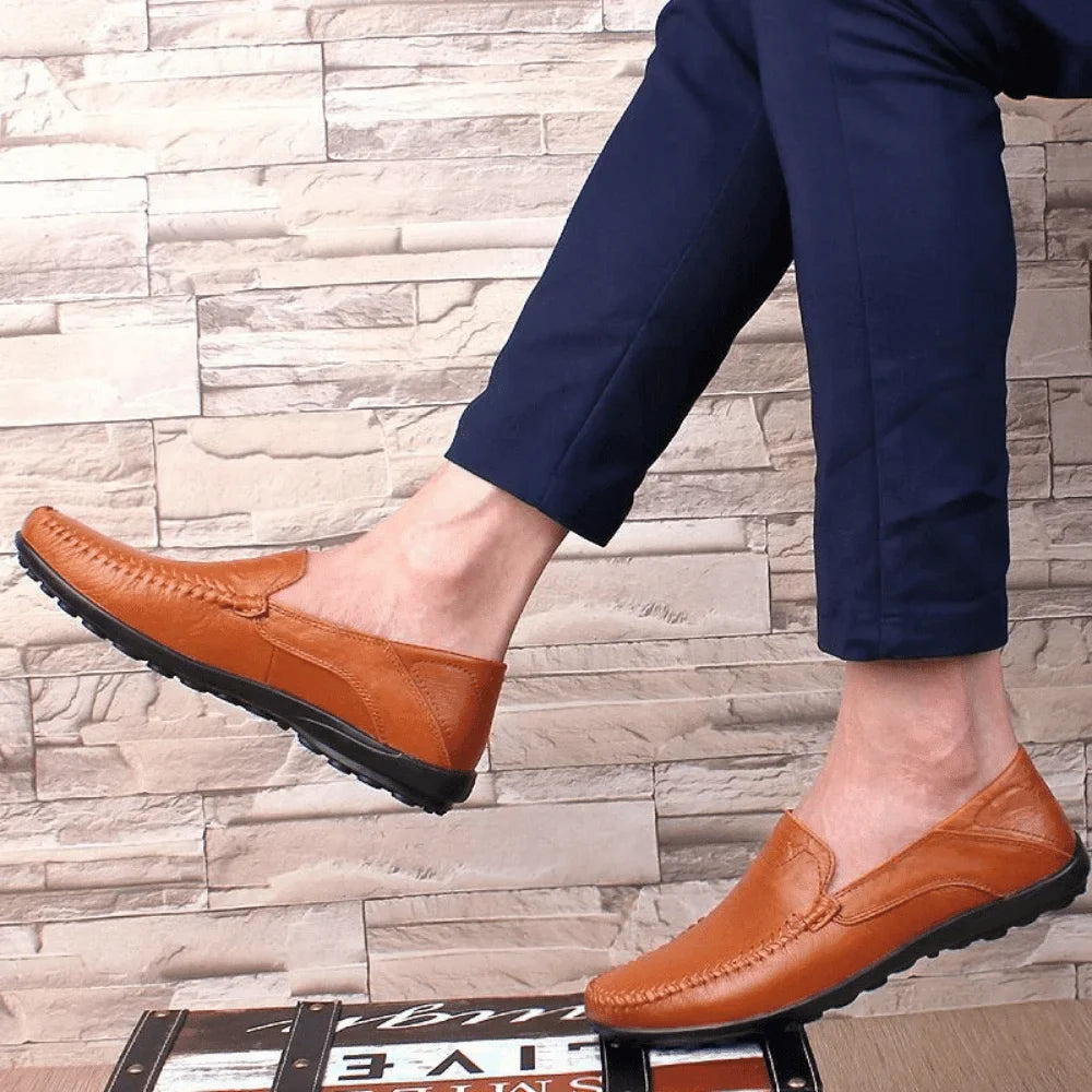 Men's Leather Moccasins Florença Azenli