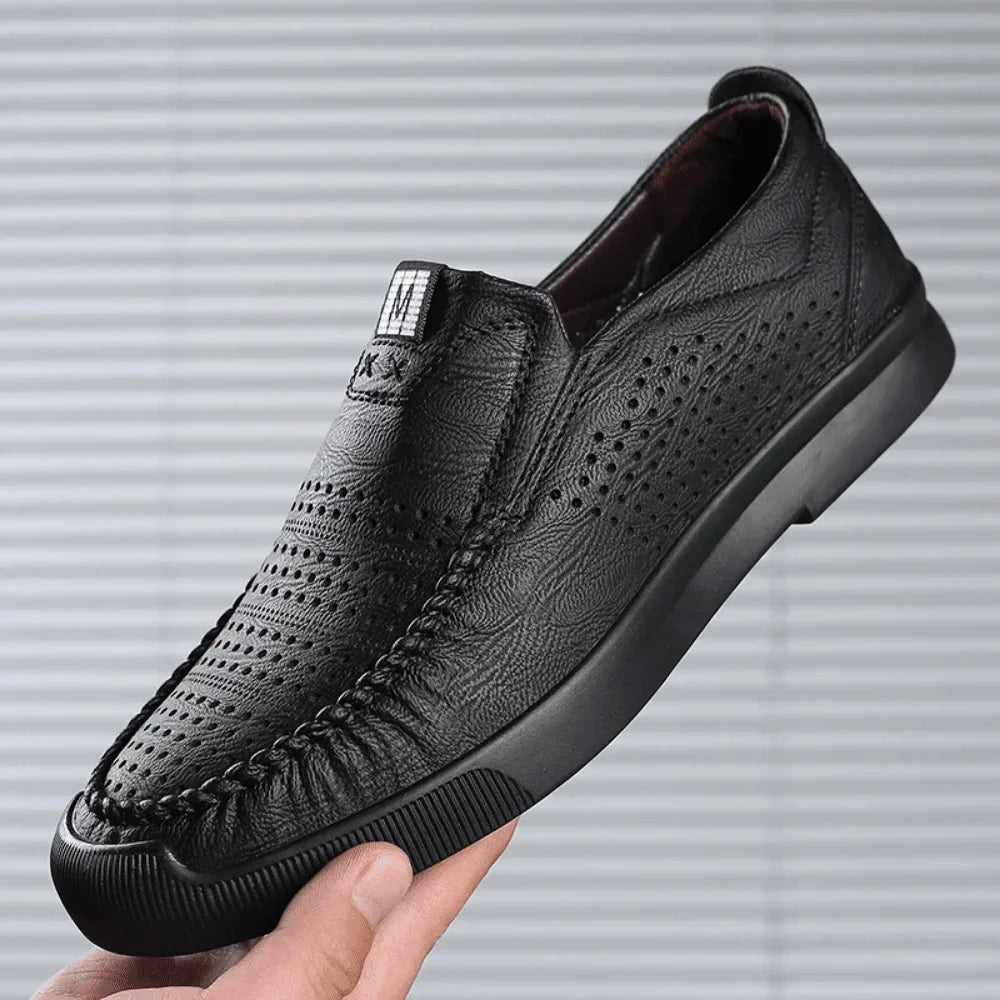 Men's Leather Moccasins Milan Azenli