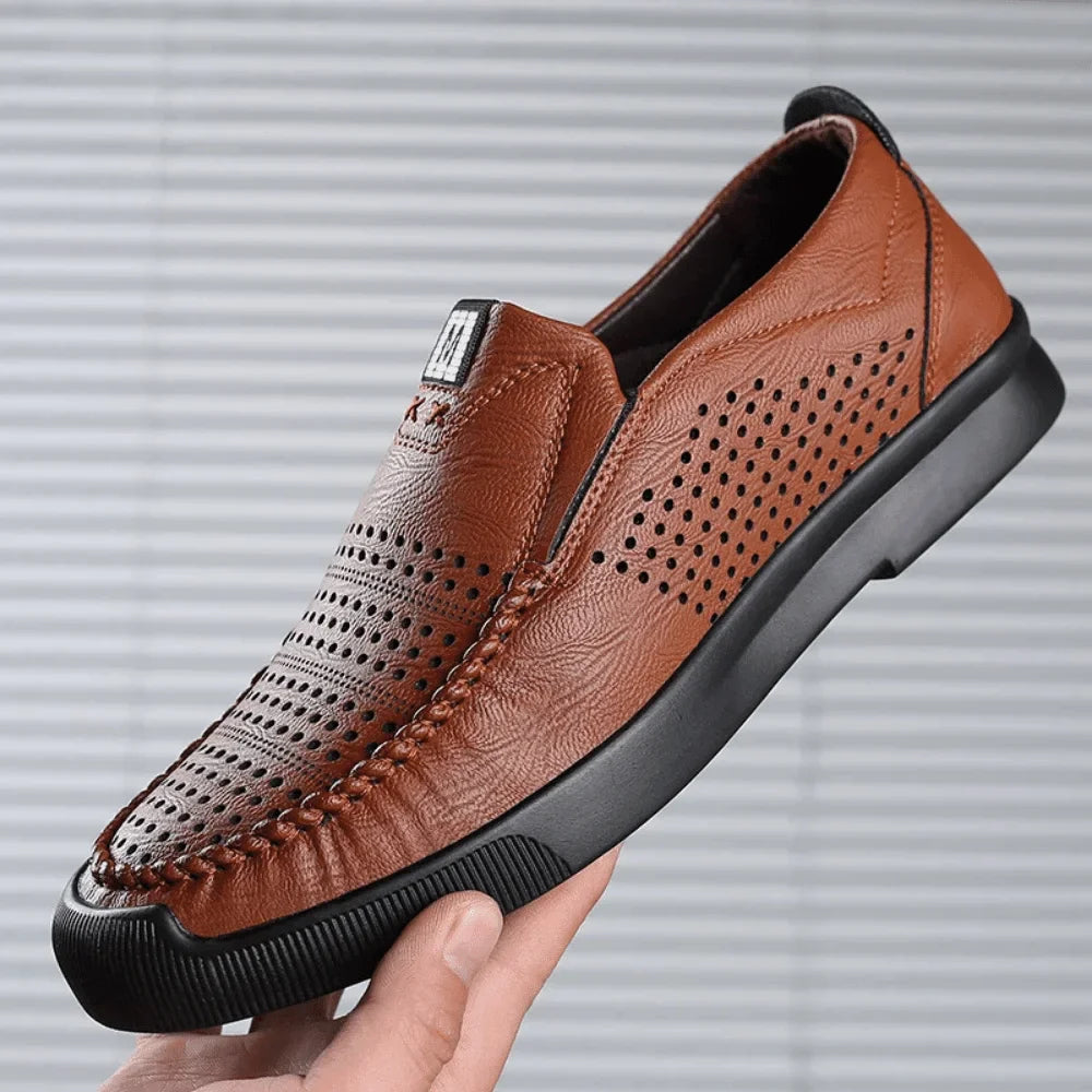 Men's Leather Moccasins Milan Azenli