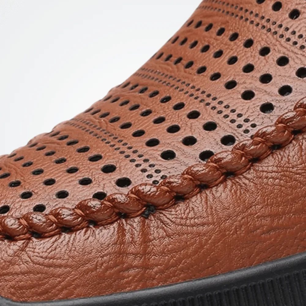 Men's Leather Moccasins Milan Azenli
