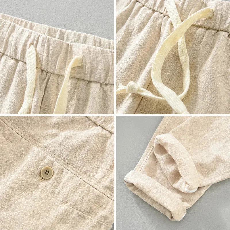 Men's Linen Trousers Rovino Azenli