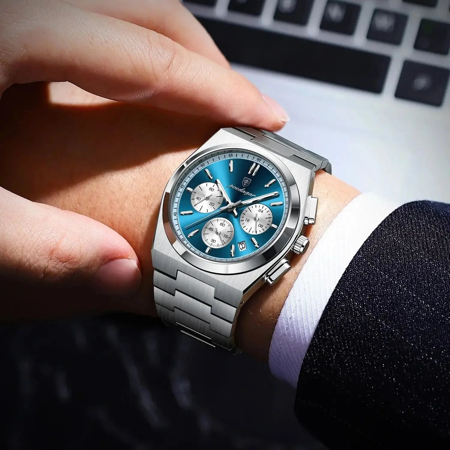 Poedagar Titanium Watch Azenli