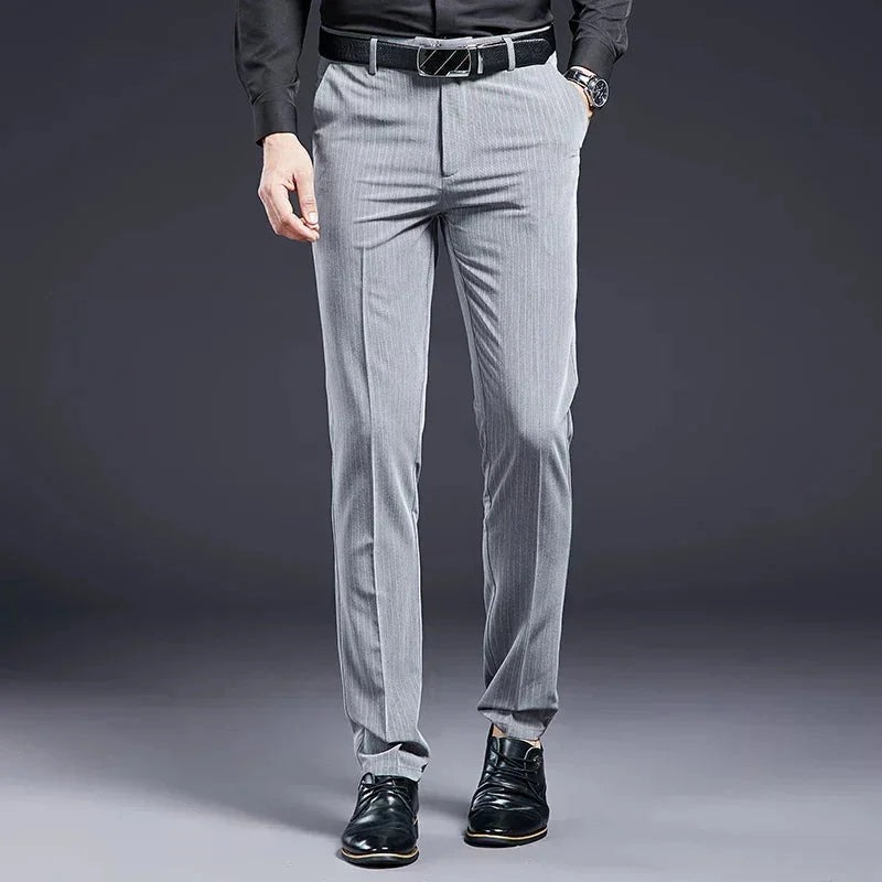 Premium Men's Suit Trousers Striped Azenli